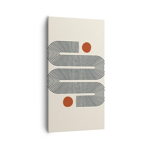 Lærredstryk - Billede på lærred - Fra start til slut - 55x100 cm