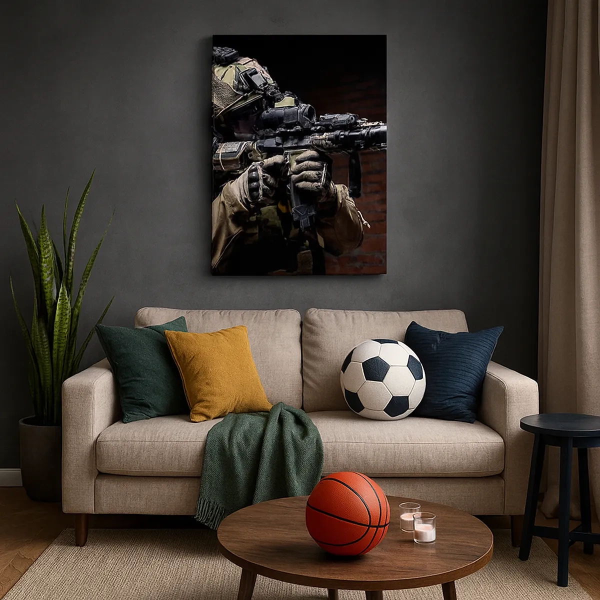 Lærredstryk - Billede på lærred - Dødeligt effektiv - 50x70 cm