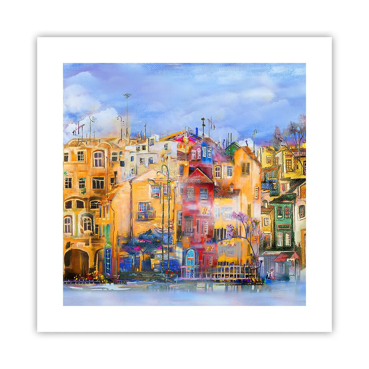 Plakat - Vi er sammen - 40x40 cm