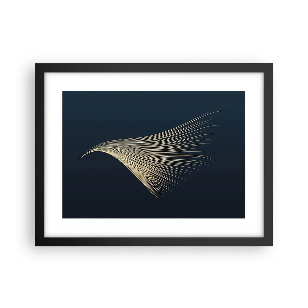 Plakat i sort ramme - Som en engels hår - 40x30 cm
