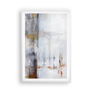 Plakat i hvid ramme - Bag lufttæppet - 61x91 cm