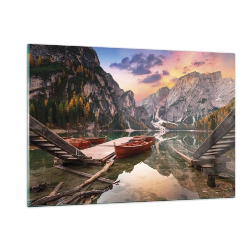 Billede på glas - Dagens løfte - 120x80 cm