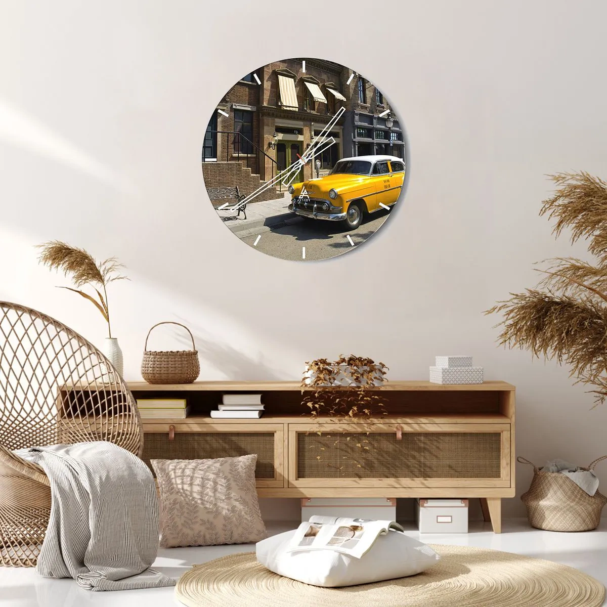 Vægur, Uret - Der var engang i Amerika - 40x40 cm