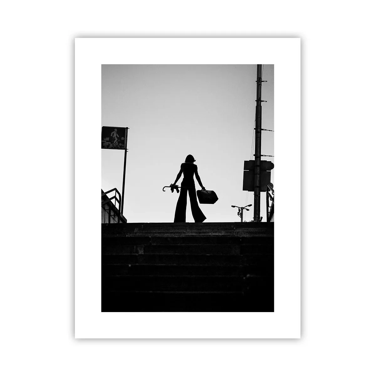 Plakat - Vandring i byen - 30x40 cm