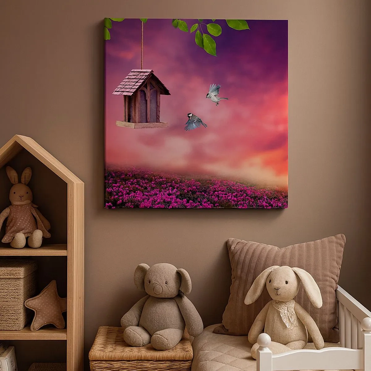 Lærredstryk - Billede på lærred - Invitation til middag - 30x30 cm