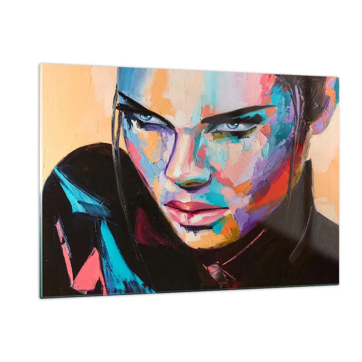 Billede på glas - Vild i hjertet - 120x80 cm