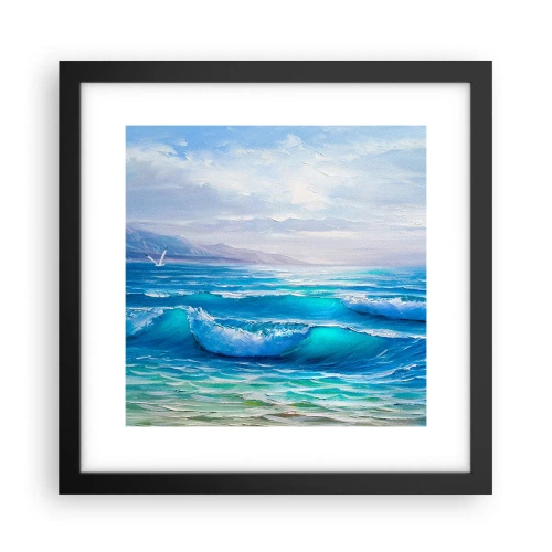 Plakat i sort ramme - Giver trøst - 30x30 cm