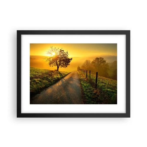 Plakat i sort ramme - Kære eftermiddag - 40x30 cm