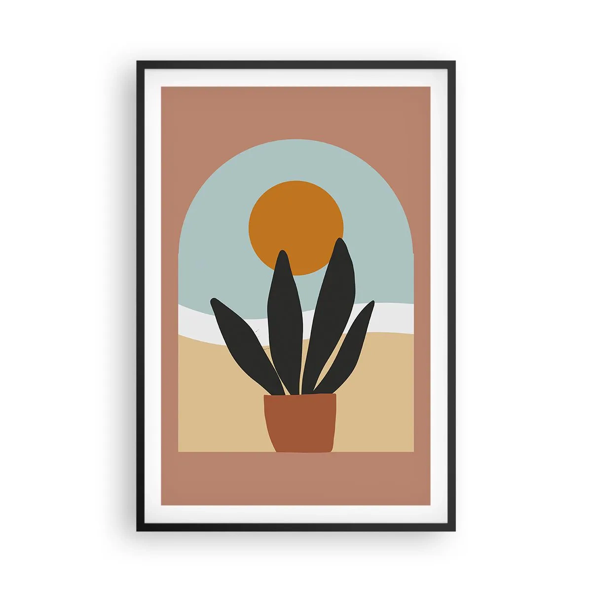 Plakat i sort ramme - Små glæder - 61x91 cm
