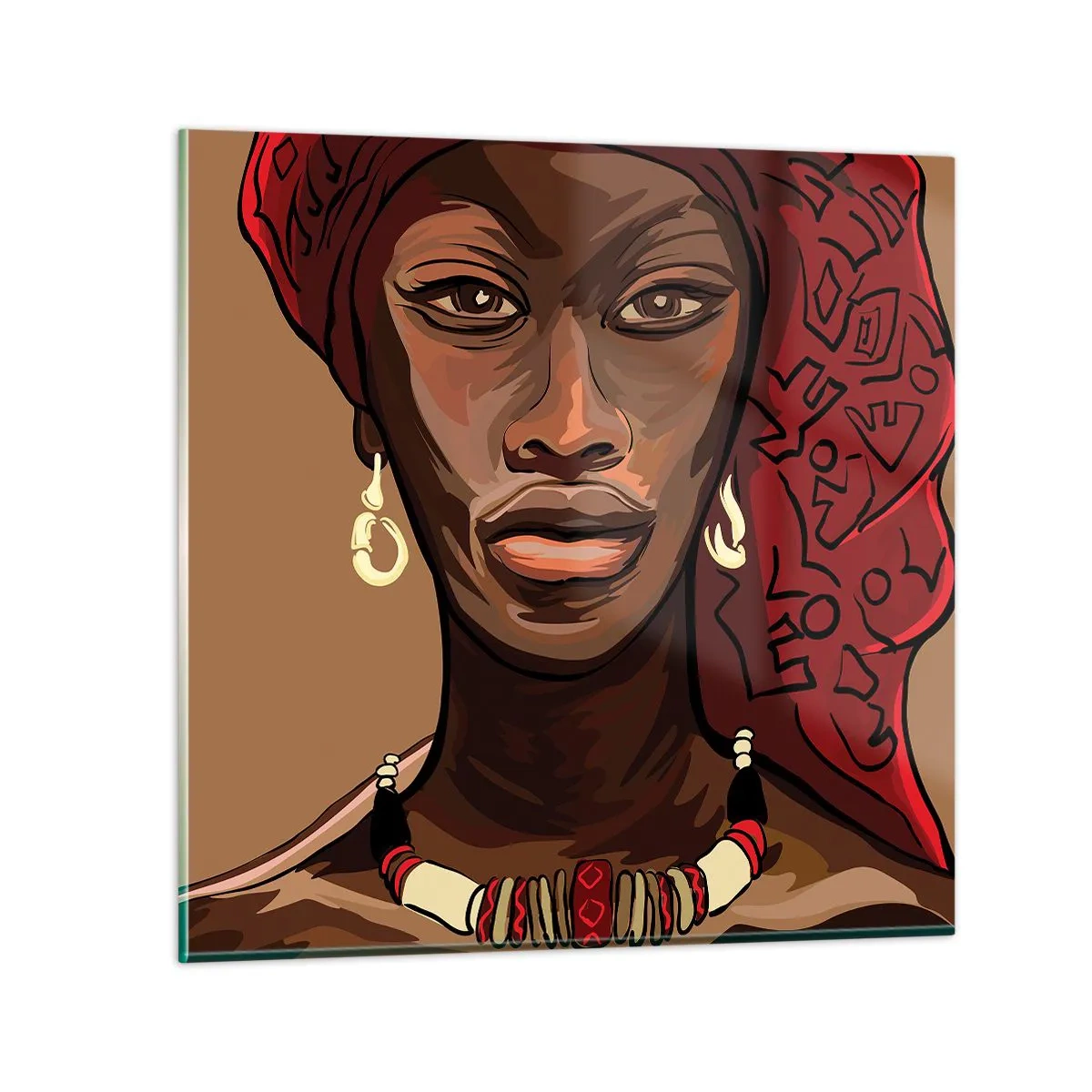 Billede på glas - Ibenholt Venus - 30x30 cm