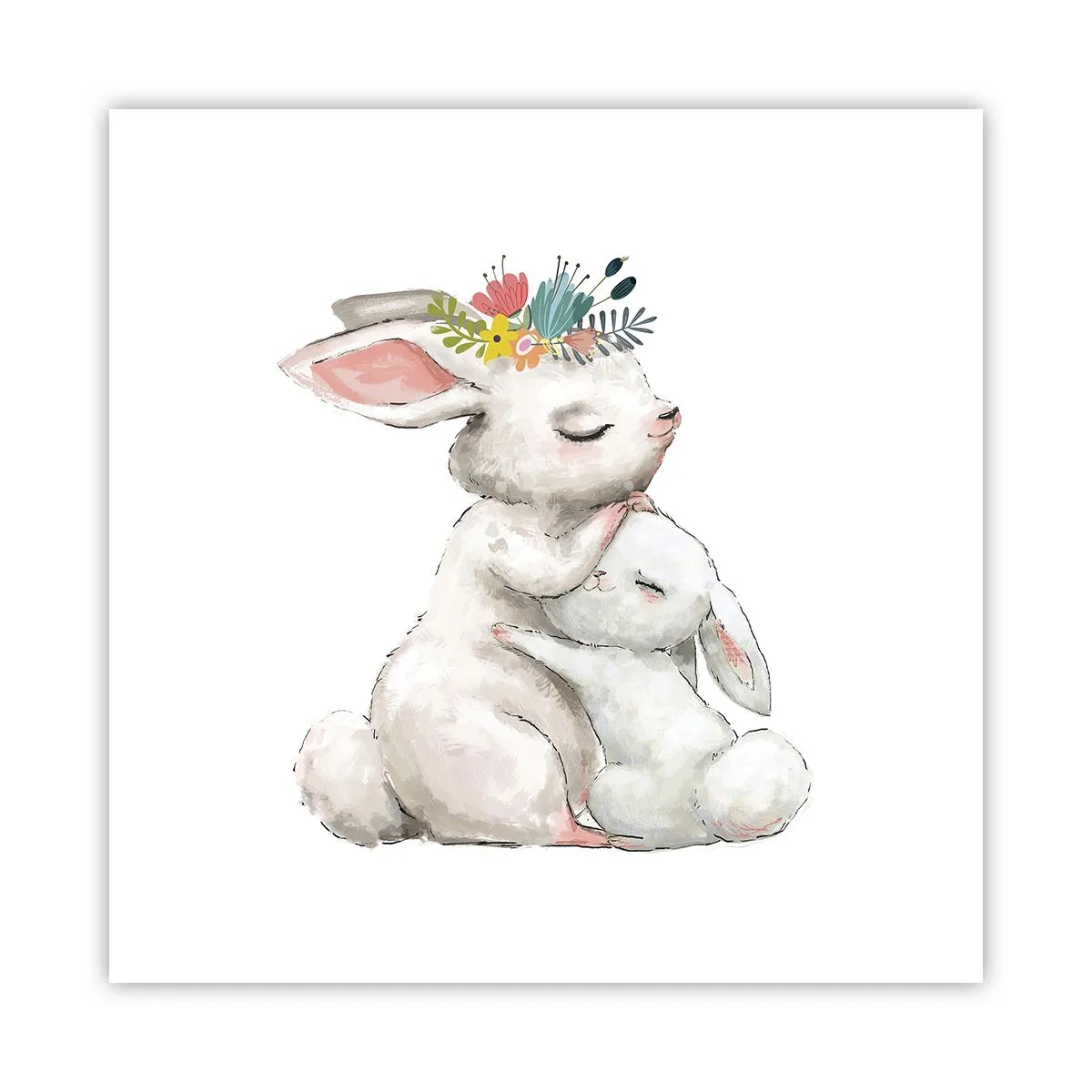 Plakat - Der er intet sted som hos mor - 50x50 cm