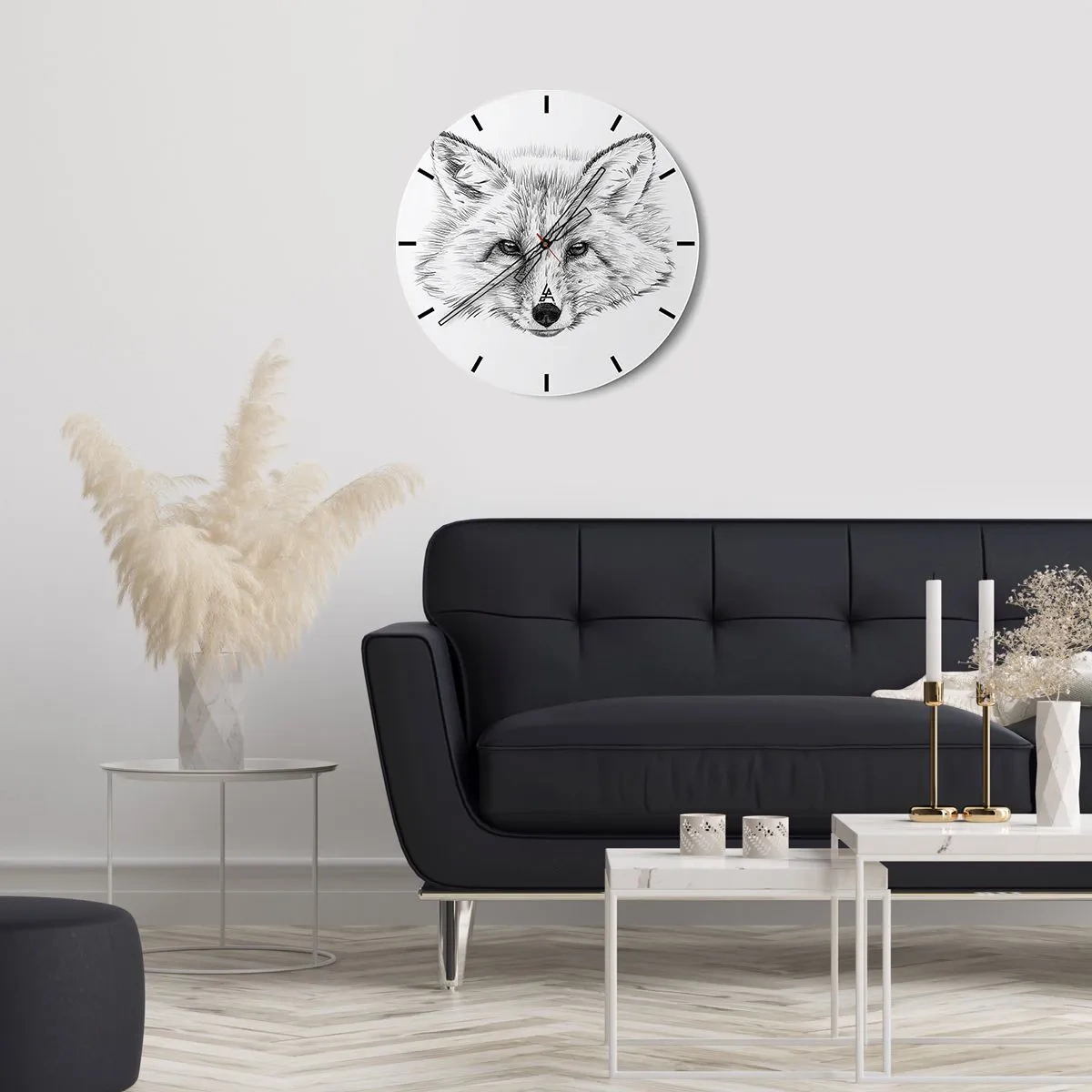 Vægur, Uret - Kan disse øjne lyve? - 40x40 cm