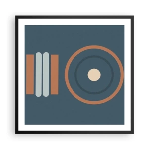 Plakat i sort ramme - Essensen af tingene - 60x60 cm