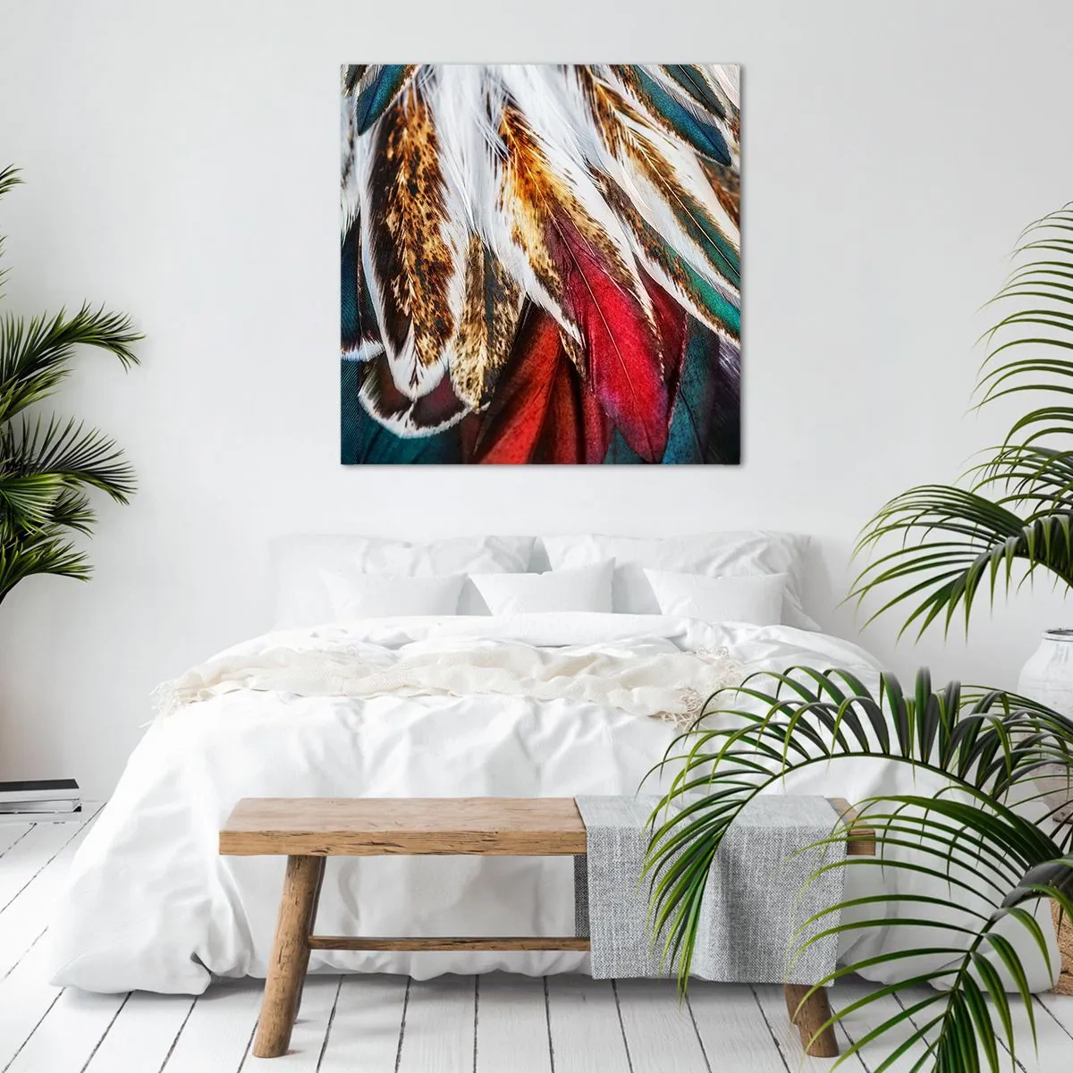 Lærredstryk - Billede på lærred - Flyvningens hemmeligheder - 70x70 cm