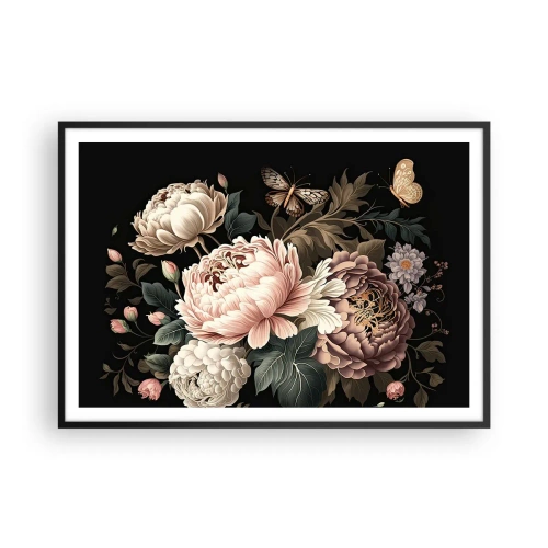 Plakat i sort ramme - I barok stil - 100x70 cm