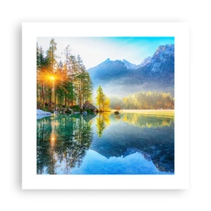 Plakat - Majestæt og sødme - 40x40 cm