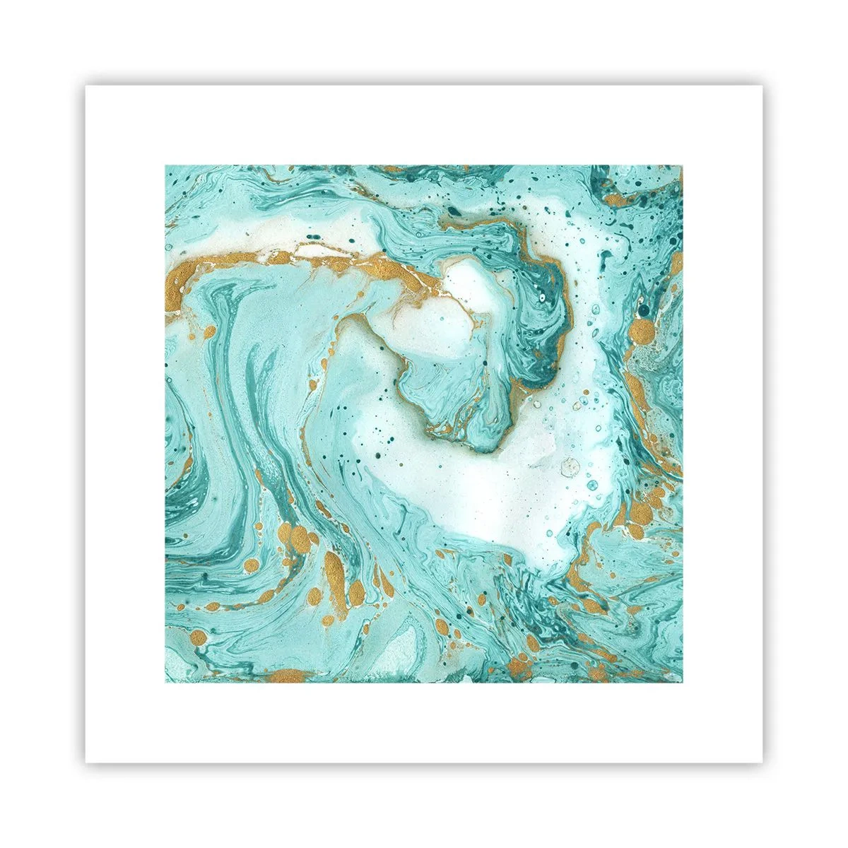 Plakat - Under den store bølge i Edo-perioden - 30x30 cm