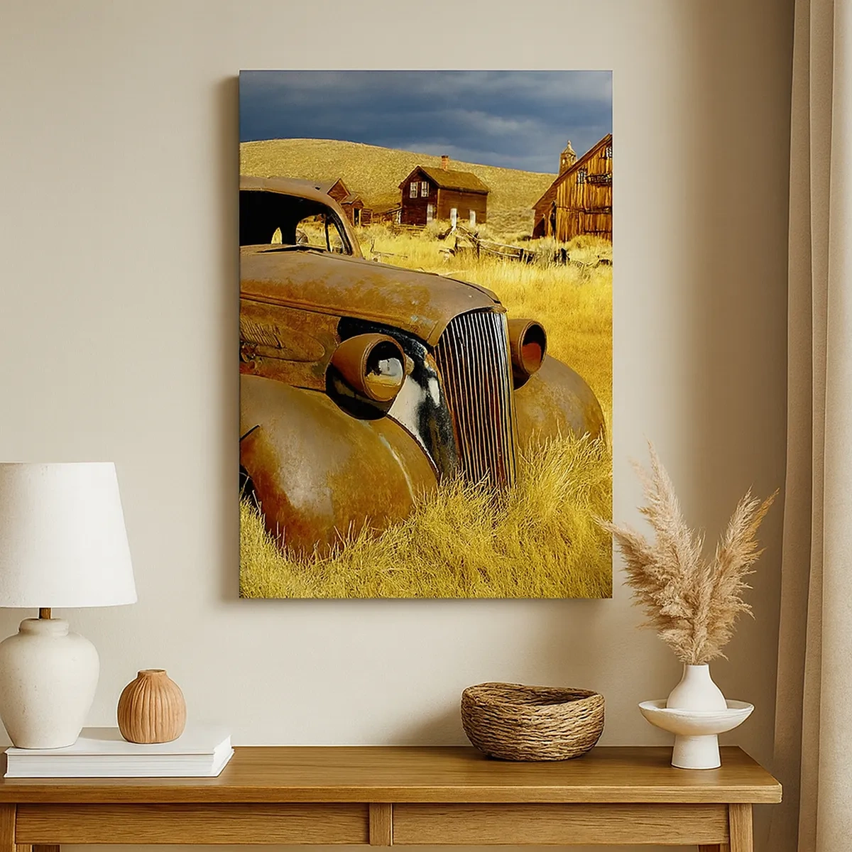 Lærredstryk - Billede på lærred - Et velfortjent hvil - 50x70 cm