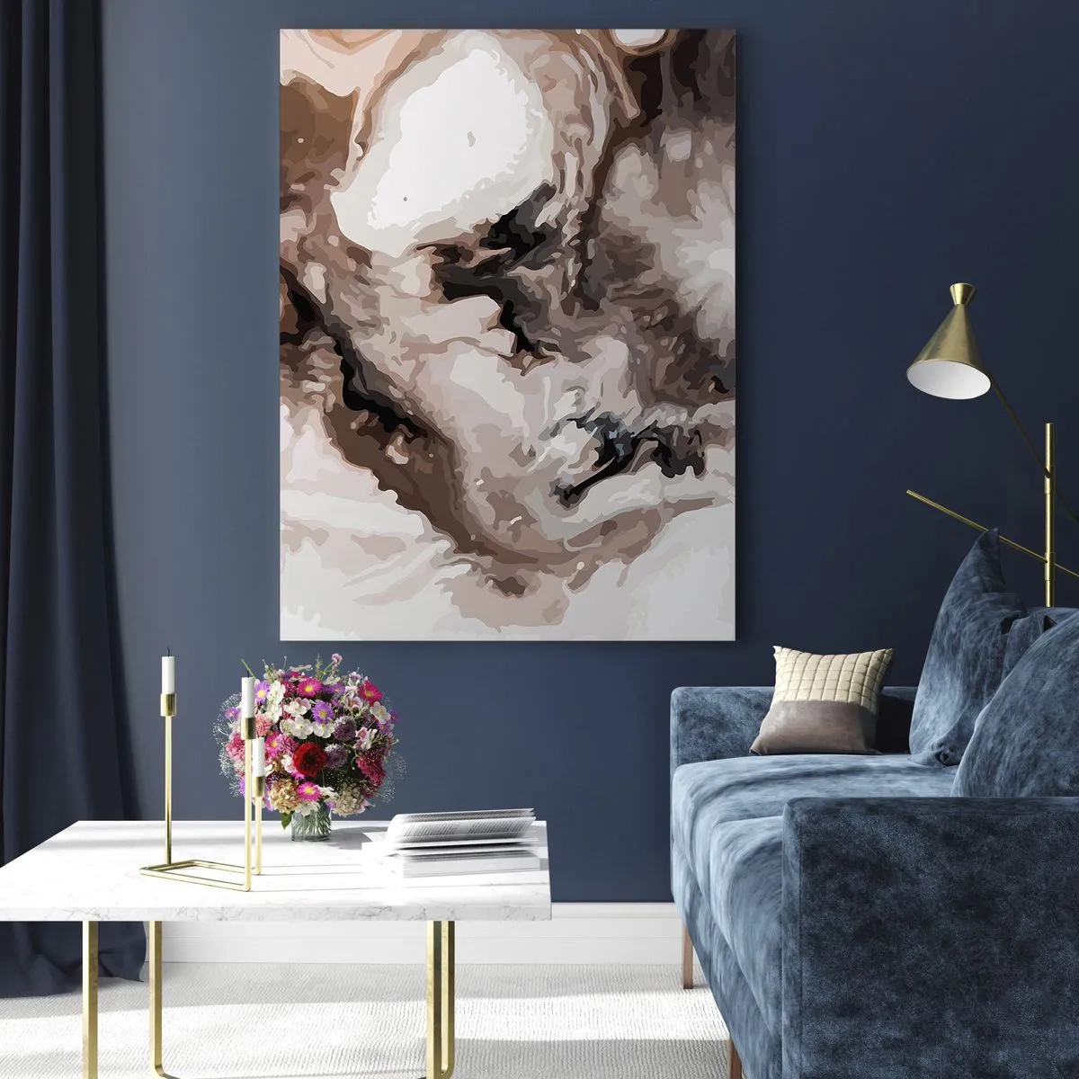Billede på glas - En galakses fødsel - 50x70 cm