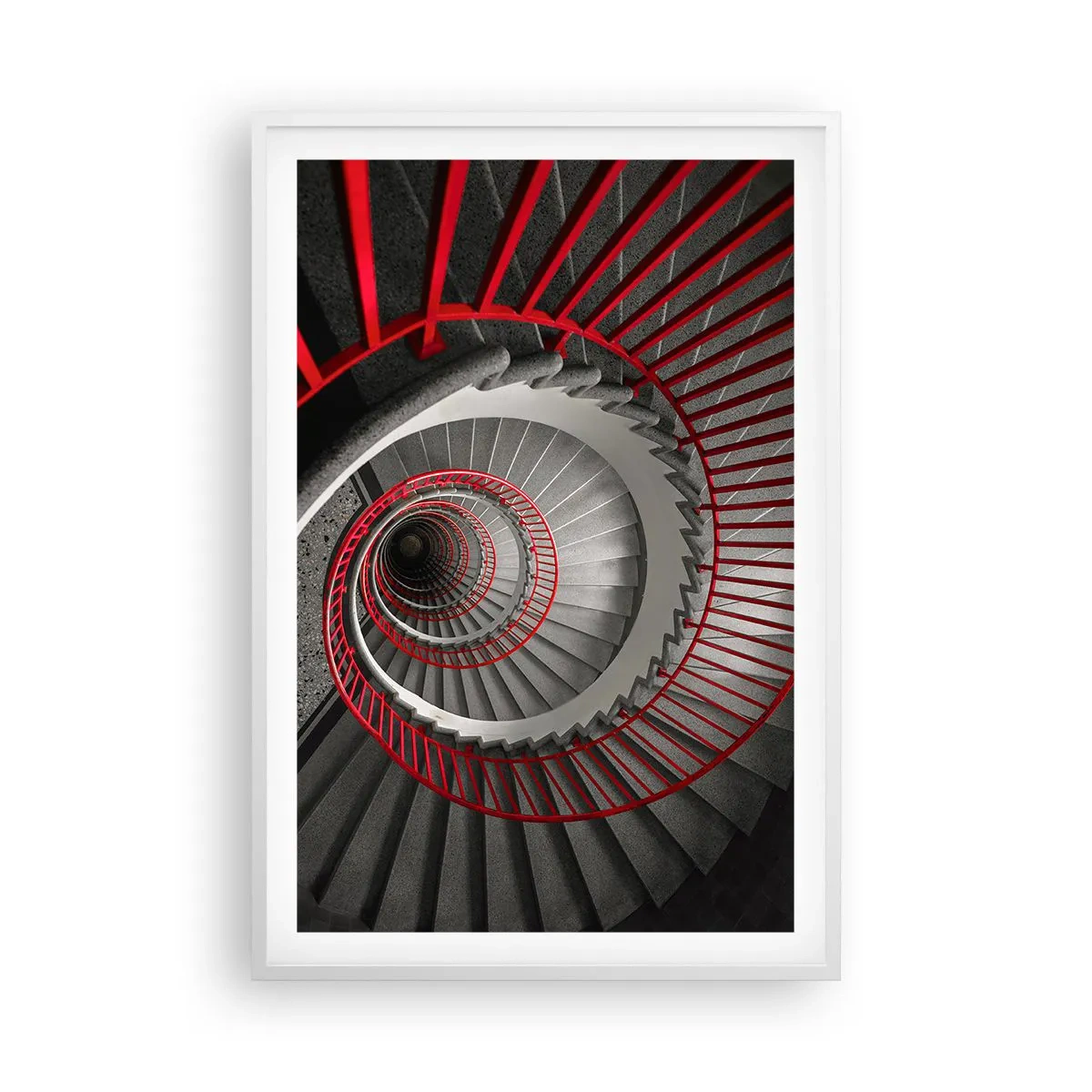 Plakat i hvid ramme - Arkitektoniske lege - 61x91 cm