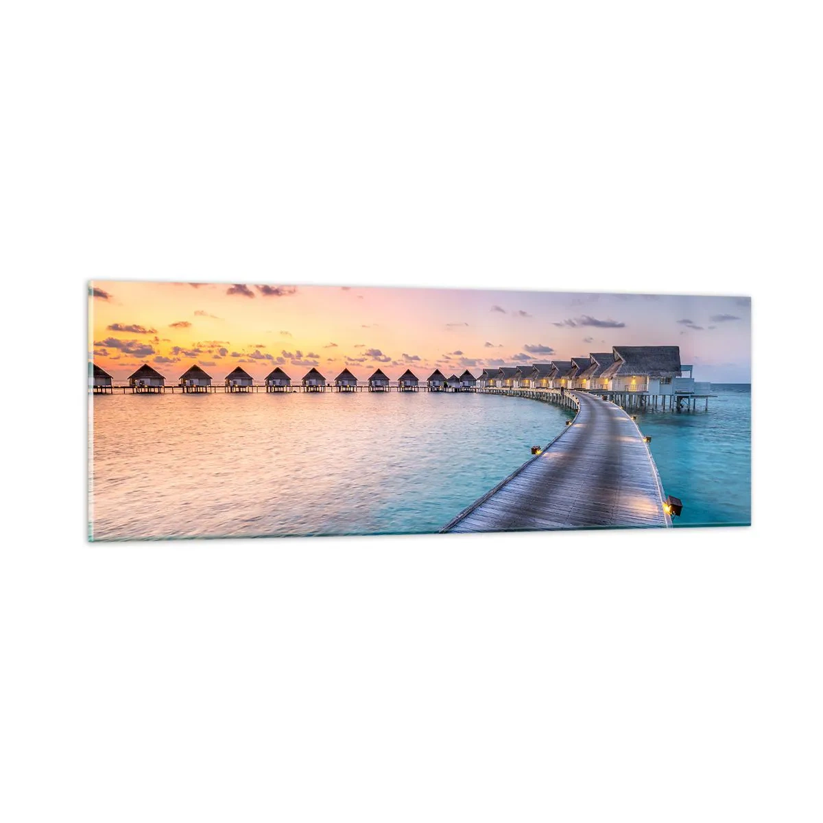 Billede på glas - Ferie - tilbage til kilden - 90x30 cm