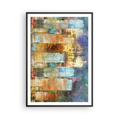 Plakat i sort ramme - Solrig metropol - 70x100 cm