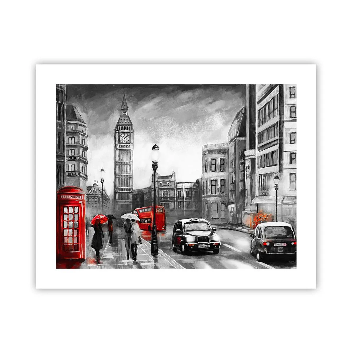 Plakat - Overhovedet ikke en grå by - 50x40 cm