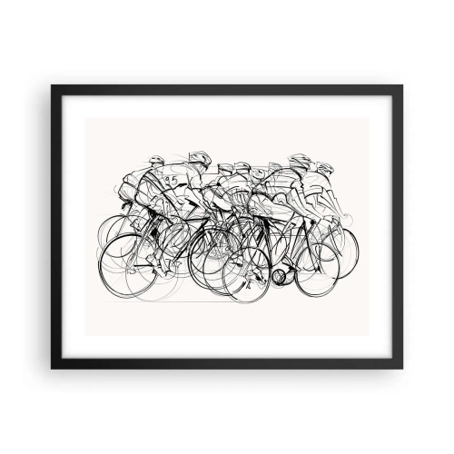 Plakat i sort ramme - Sammen i et team - 50x40 cm