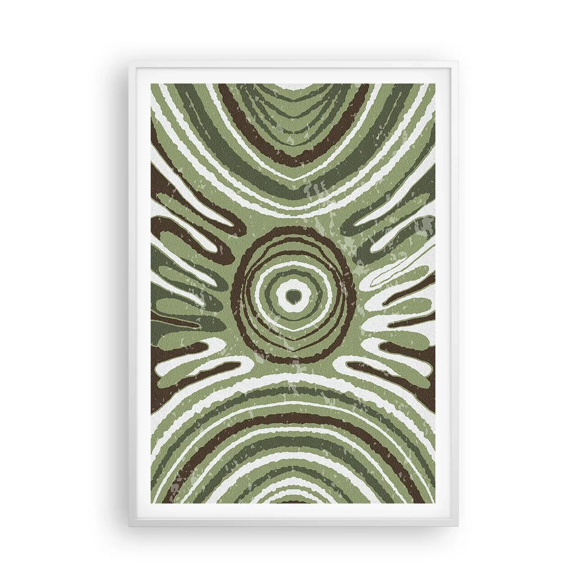 Plakat i hvid ramme - Eksplosion af følelser - 70x100 cm