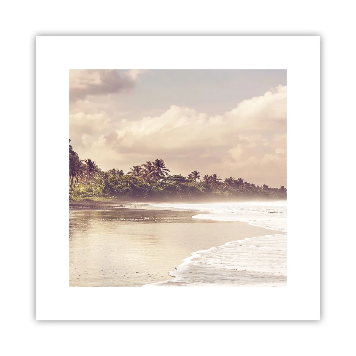 Plakat - Kærtegner bølgerne - 30x30 cm