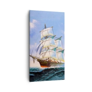 Lærredstryk - Billede på lærred - Stolt med vinden - 55x100 cm