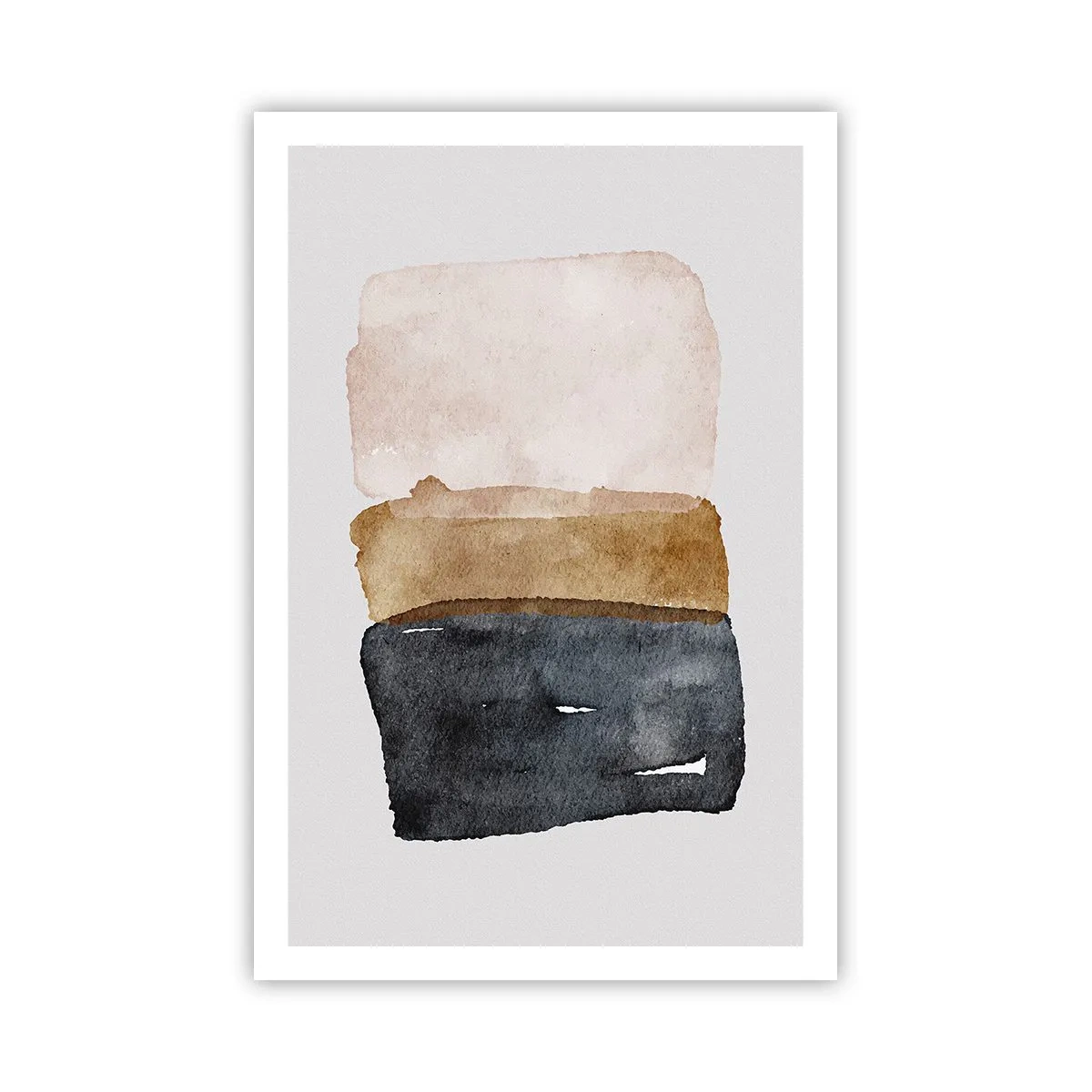 Plakat - Sammensætning af jordfarver - 61x91 cm