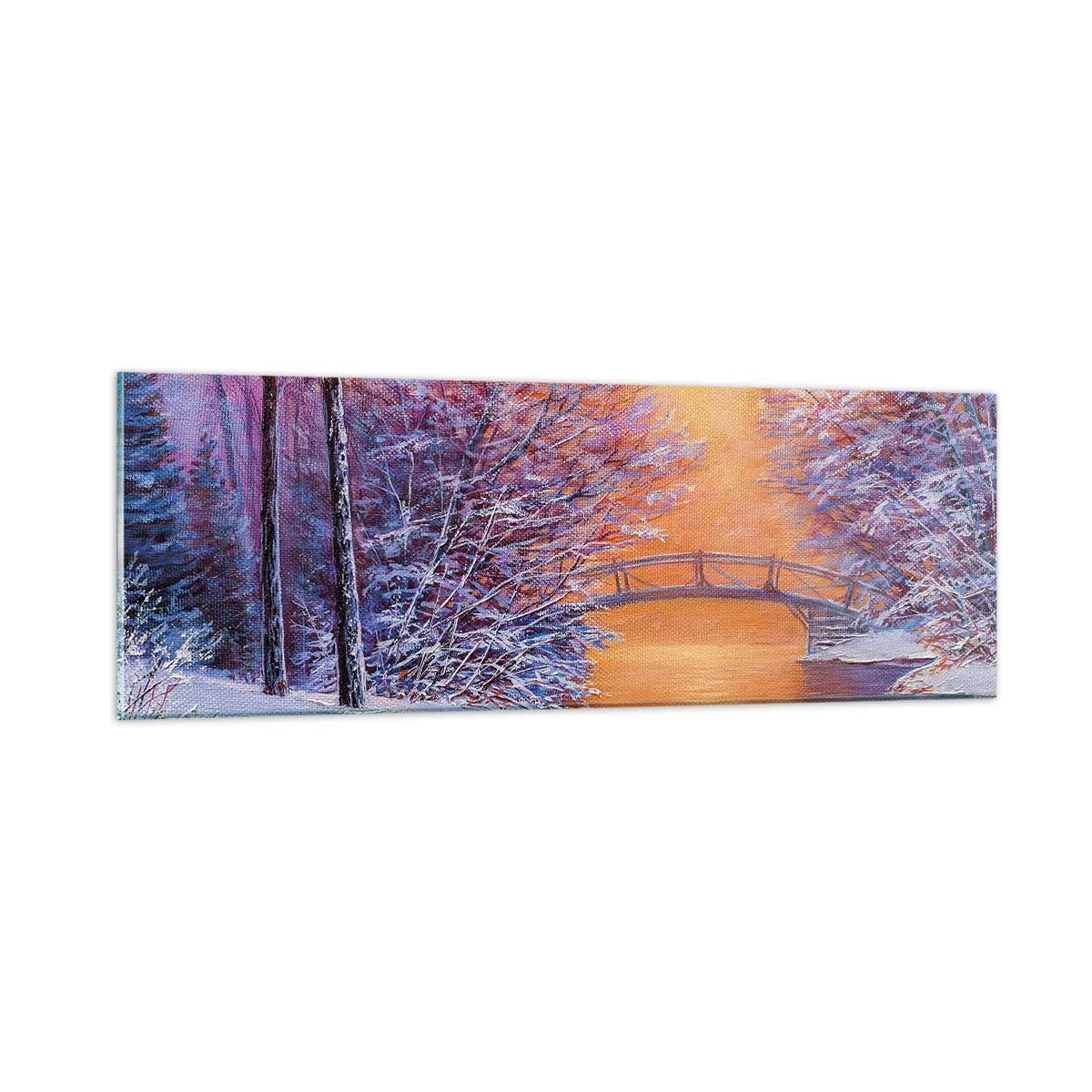 Billede på glas - Lad os mødes her - 90x30 cm