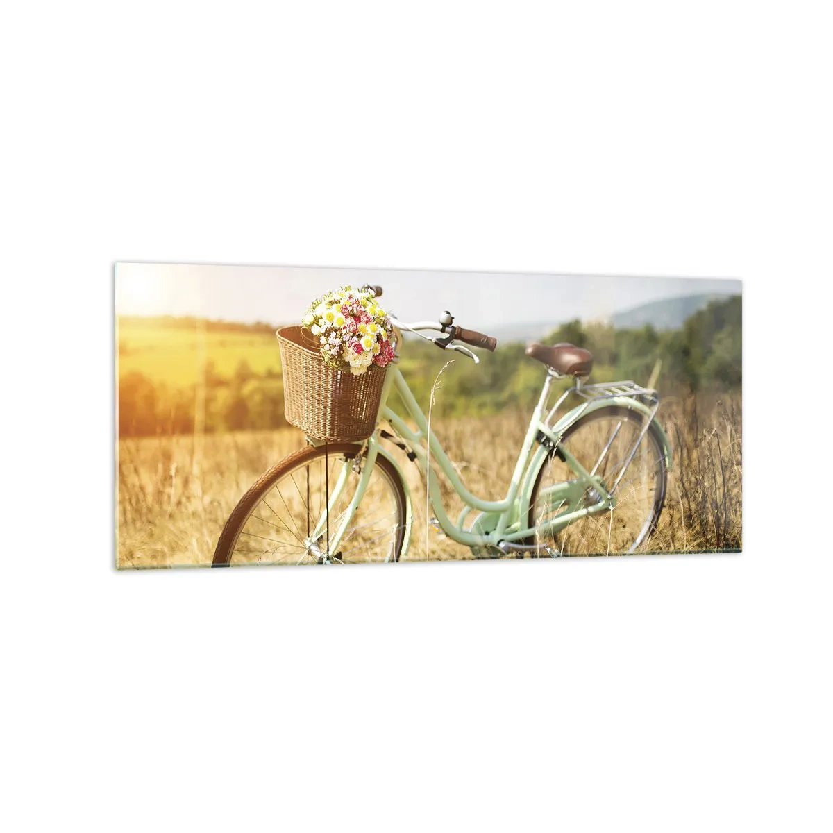Billede på glas - Jeg bliver her et stykke tid - 120x50 cm