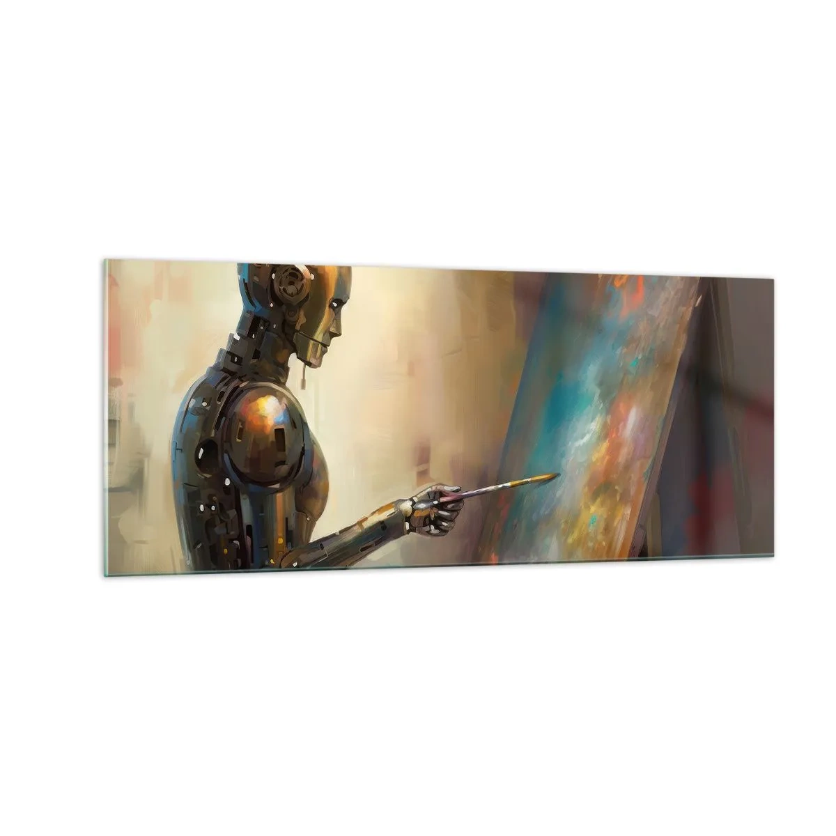 Billede på glas - Fremtidens kunst - 100x40 cm