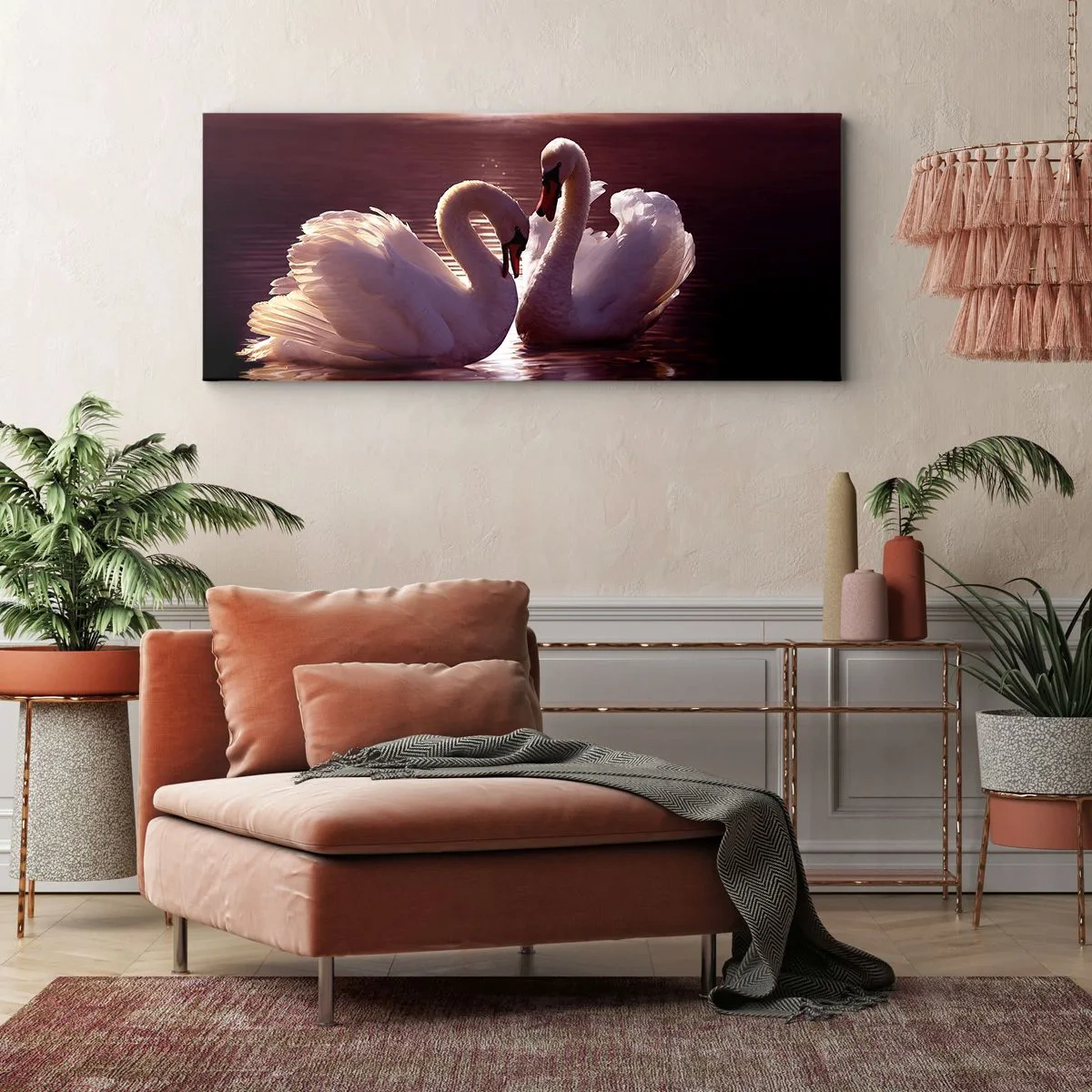 Lærredstryk - Billede på lærred - Indtil døden skiller os ad - 90x30 cm