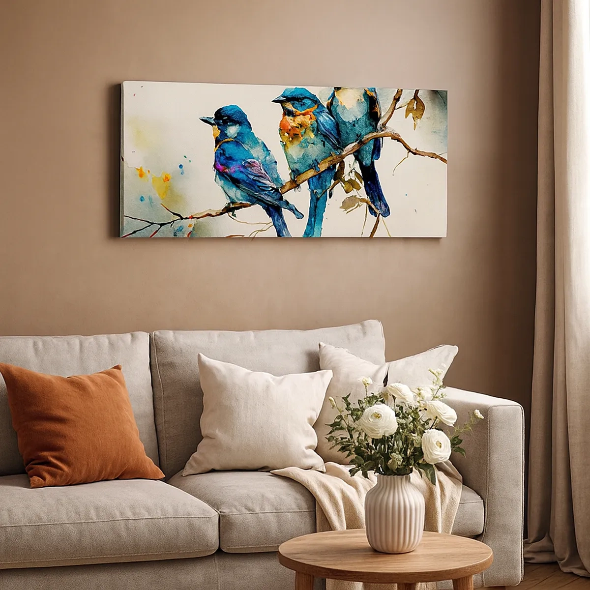 Lærredstryk - Billede på lærred - Er han fornærmet? - 30x30 cm