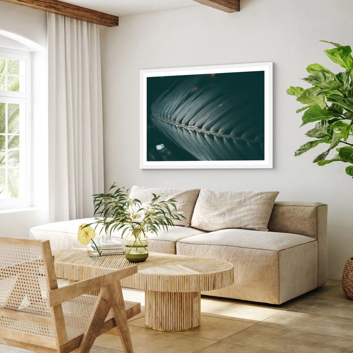 Plakat i hvid ramme - Naturens præcision - 91x61 cm