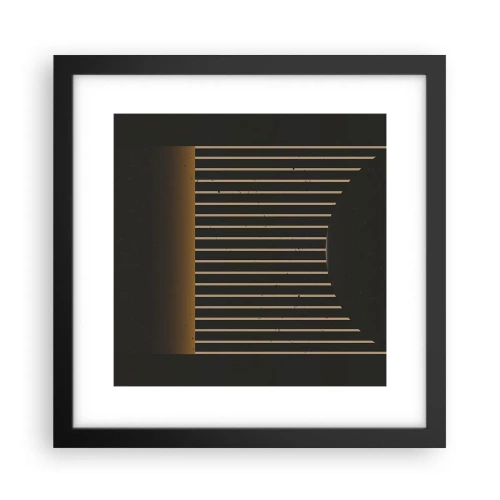 Plakat i sort ramme - Udforsk mørket - 30x30 cm