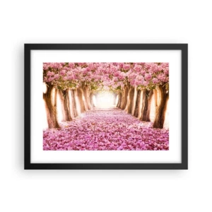 Plakat i sort ramme - Vejen til paradis - 40x30 cm