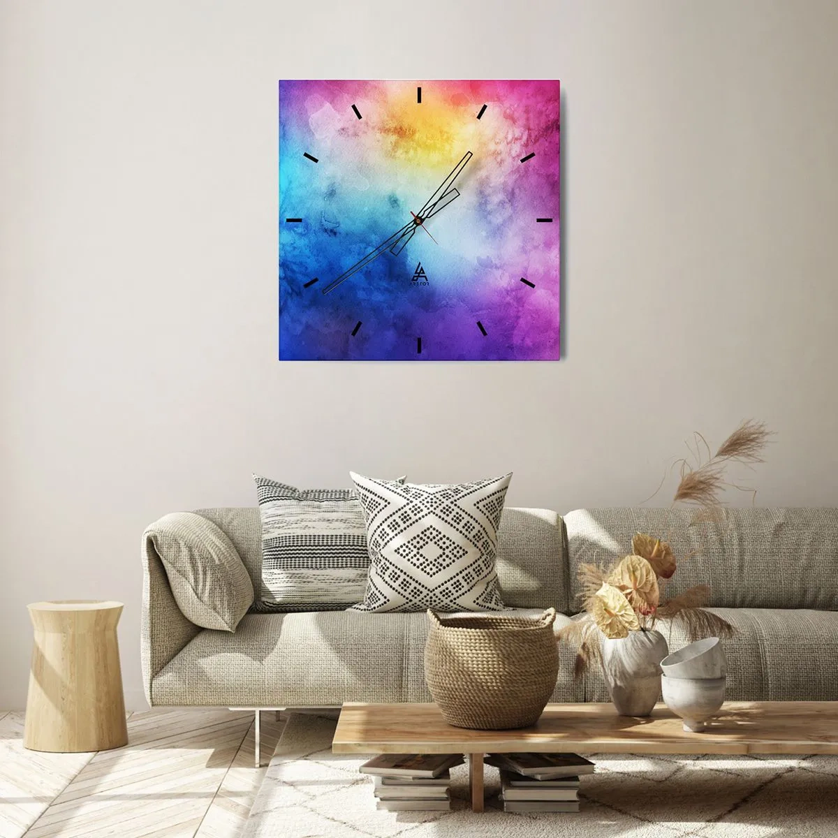 Vægur, Uret - Næsten i den syvende himmel - 30x30 cm