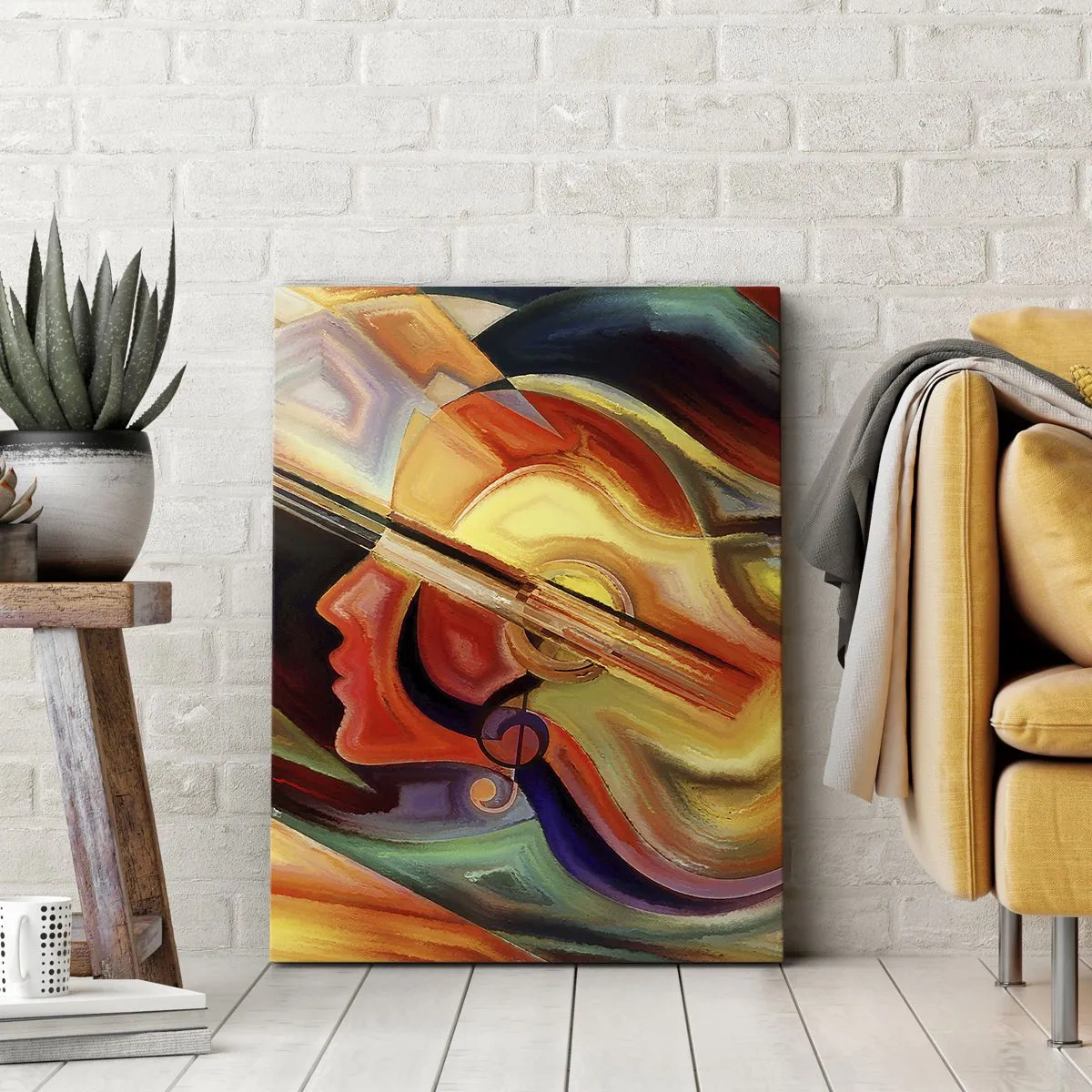 Lærredstryk - Billede på lærred - Og alt er i orden - 50x70 cm