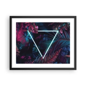 Plakat i sort ramme - Have i disco-stil - 50x40 cm