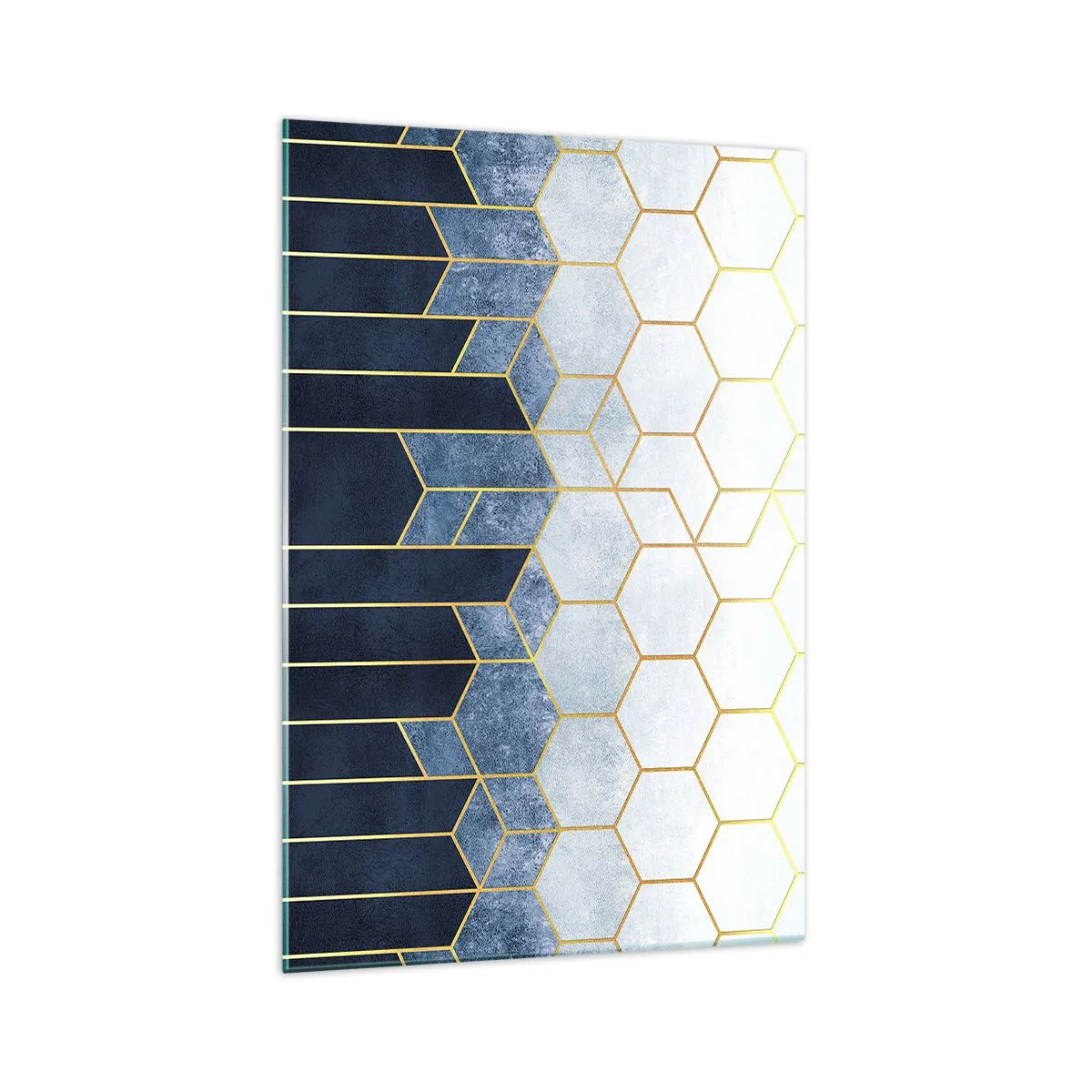 Billede på glas - Komposition i synkoperet rytme - 70x100 cm