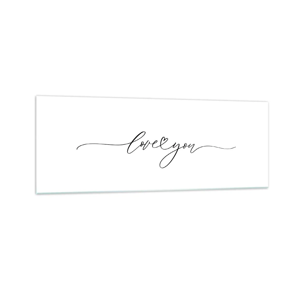 Billede på glas - Sort og hvid - 140x50 cm