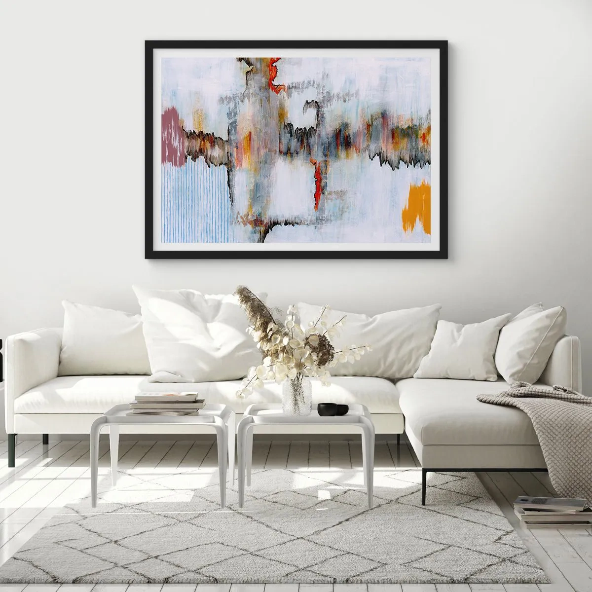 Plakat i sort ramme - En pind på vandet - 50x40 cm