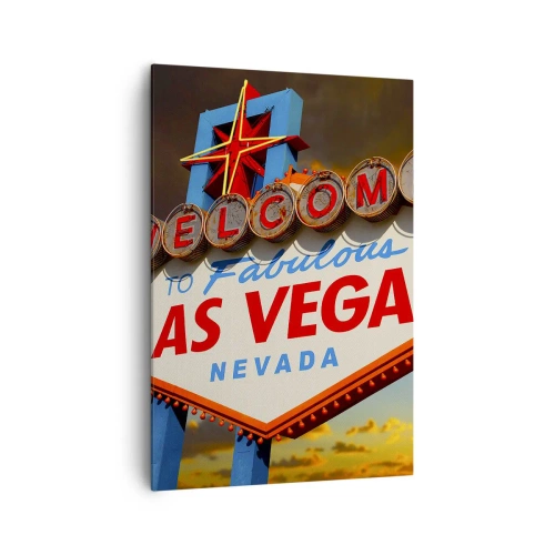 Lærredstryk - Billede på lærred - For et smil fra skæbnen - 70x100 cm