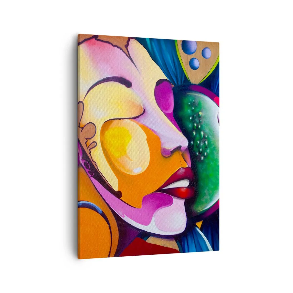 Lærredstryk - Billede på lærred - Berør med farve - 50x70 cm