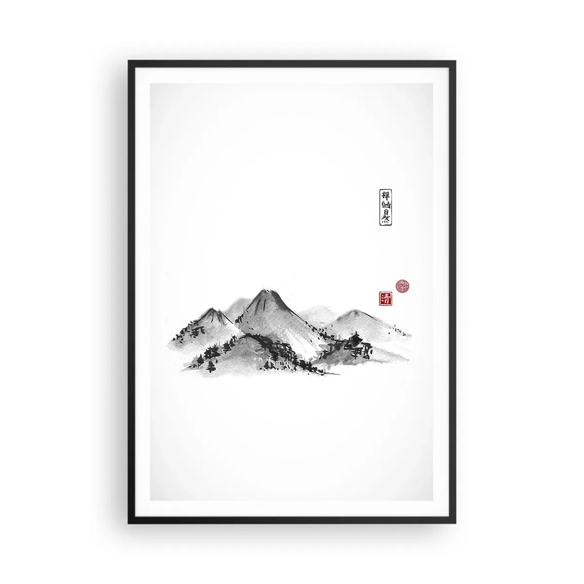 Plakat i sort ramme - Langt væk - 70x100 cm