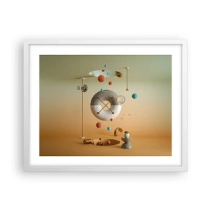 Plakat i hvid ramme - Alt kan ske - 50x40 cm